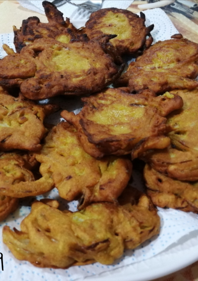 Una foto de Bhaji (fritos de cebolla)