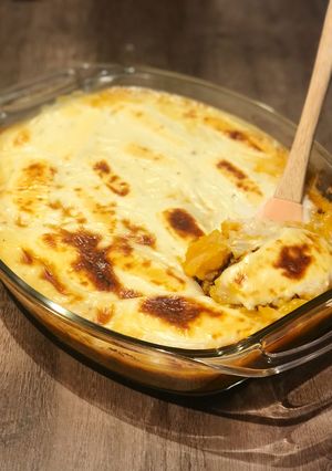 Una foto de Pastel de lentejas gratinado