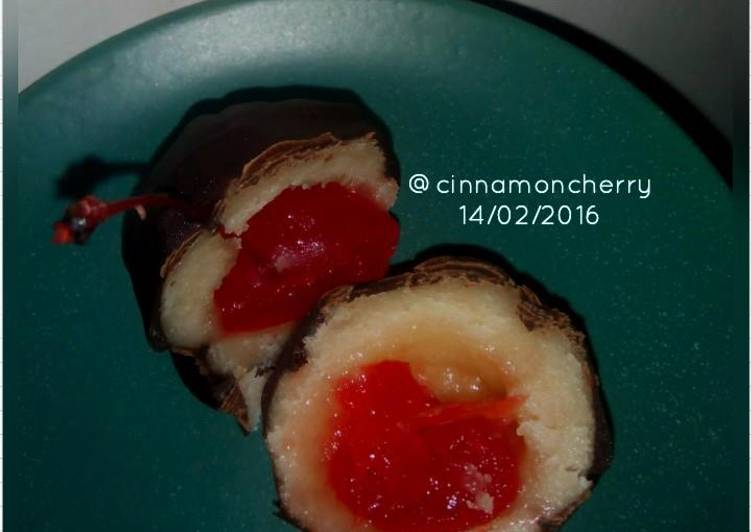 Recipe of Super Quick Candied Cherries with Chocolate