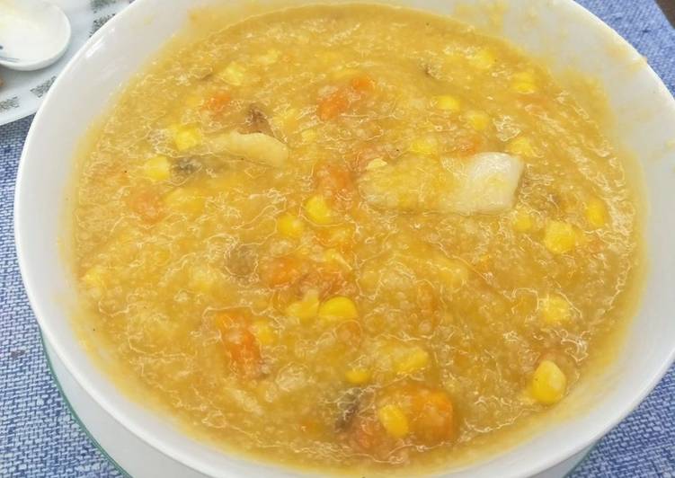 金瓜鱼片粥