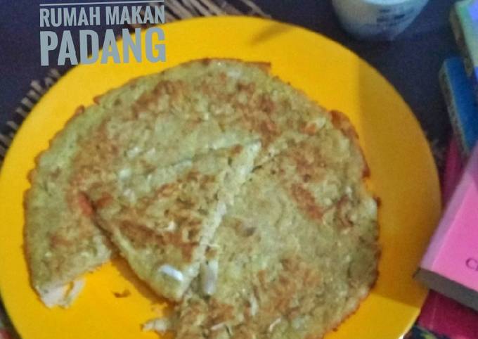 Telur Dadar Ayam ala Rumah Makan Padang