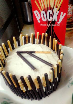 Foto resep ❁ Mini pocky coklat cake ❁ (*^^*)