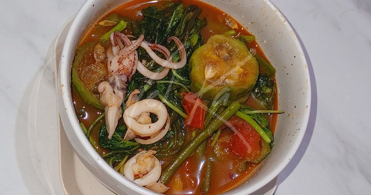 Cumi Tumis Bayam Campur Kangkung dan Oyong ala Bocah Koskosan