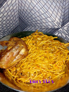 A picture of Simple Jollof Spagh with Beans.