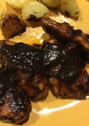 Una foto de Pollo agridulce