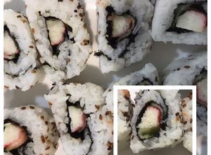 Una foto de Makisushi - Urimaki (con alga en el interior)