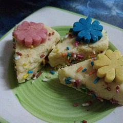 A picture of Burfi colourful vermicelli kids favourite.