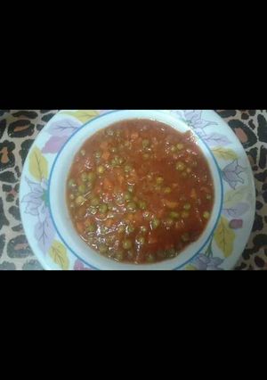 صورة لوصفة البسلة بالجزر
