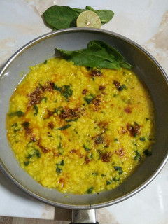 A picture of Moong Dal Palak.