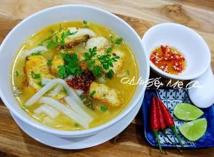 Hình của món Bánh canh bột gạo nấu cá lóc.