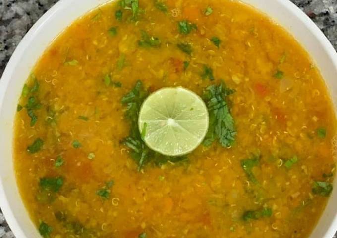 Recipe of Speedy Healthy Quinoa Lentil Soup