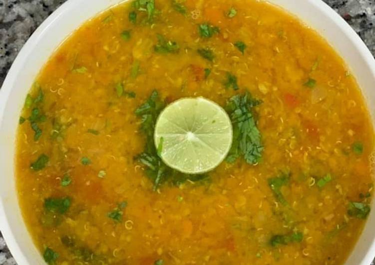 Recipe of Quick Healthy Quinoa Lentil Soup