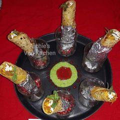 Pasta delight franky roll A picture of Pasta delight franky roll.