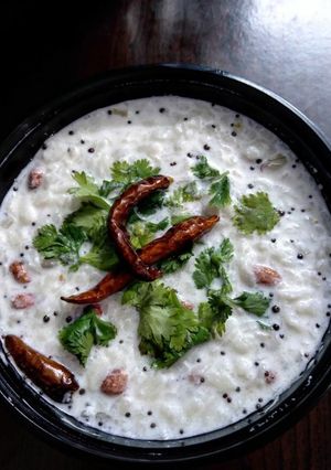 A picture of Curd poha.