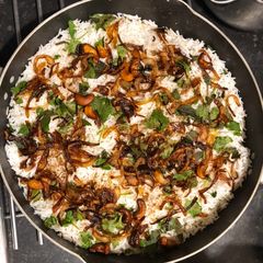 A picture of Vegetable Biryani.