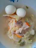 Sop/Sup sayur dan telur puyuh penghangat badan
