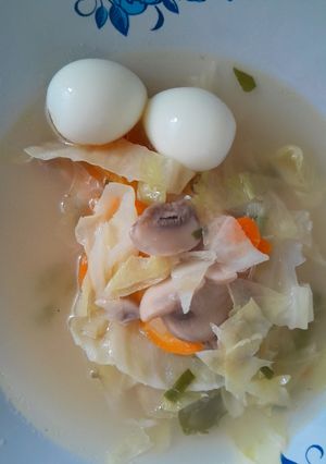 Foto resep Sop/Sup sayur dan telur puyuh penghangat badan