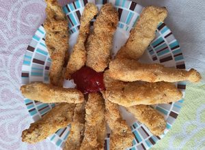 Una foto de Fingers de Pollo en airfryer