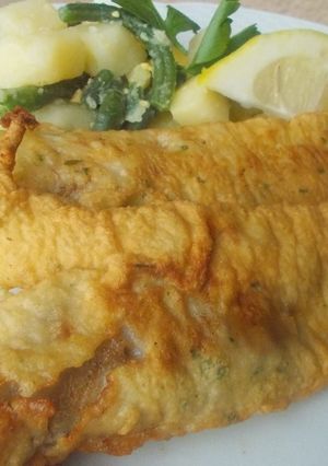 A picture of Battered Fried Hake Fillets.