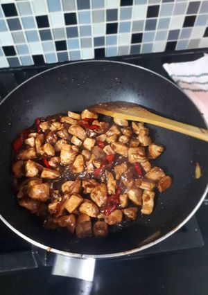 Foto resep Ayam saos lada hitam