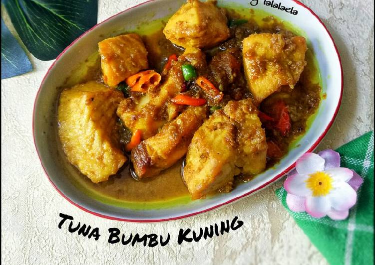 Resep Tuna Bumbu Kuning, Lezat