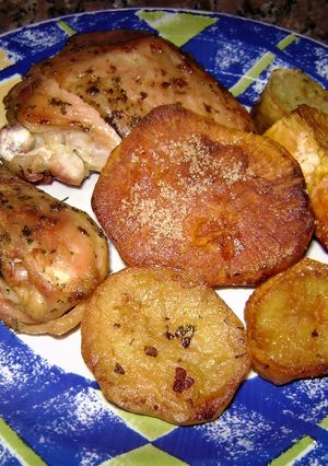 Foto principal de Pollo con papas y batatas 🐤