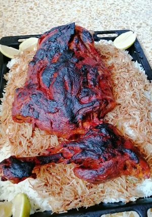 صورة لوصفة قوزي على الرز 😋