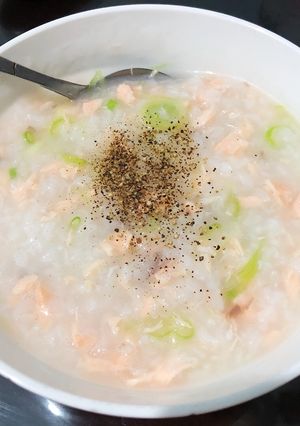 Hình của món Cháo cá Hồi.