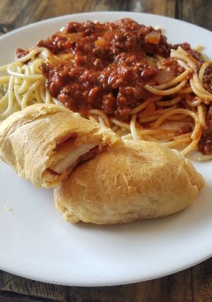 A picture of Cheese & Pepperoni Roll Ups.