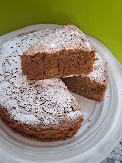 Una foto de Torta fácil de manzana sin horno