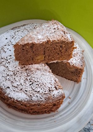 Una foto de Torta fácil de manzana sin horno