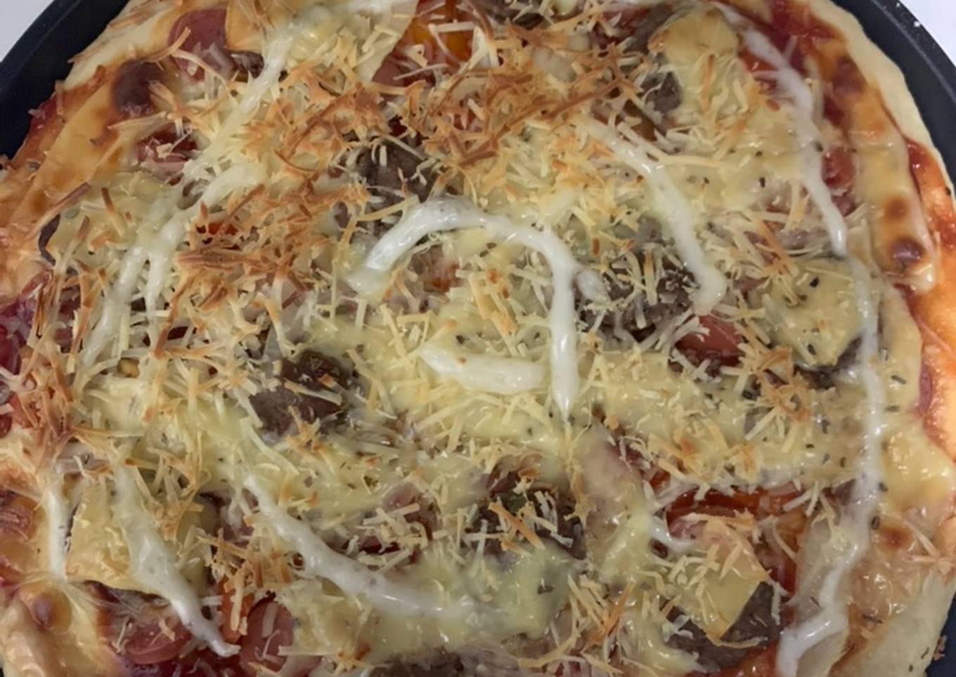 Cheeseburger Pizza