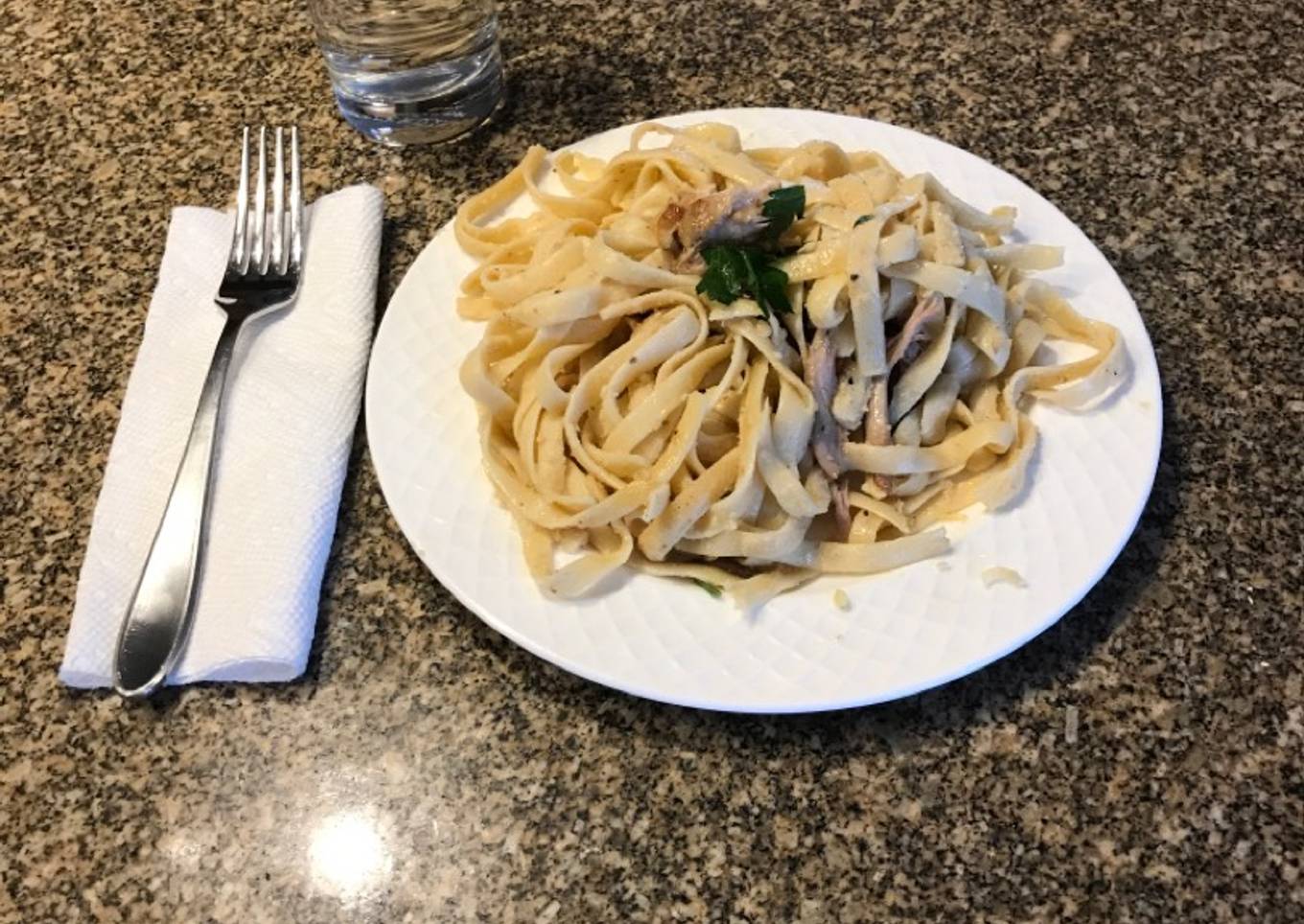 Fettuccine chicken Alfredo