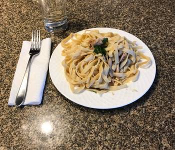 Fresh, Serving Recipe Fettuccine chicken Alfredo Yummy