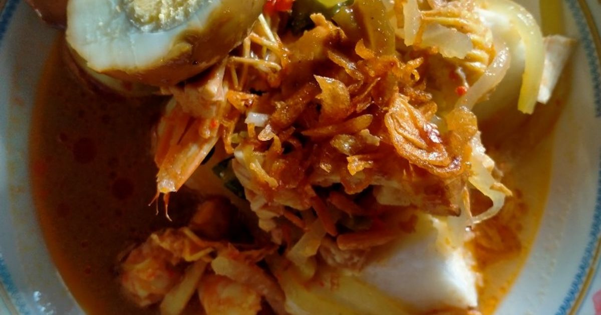 Kupat Sayur Manisa (Labu Siam)