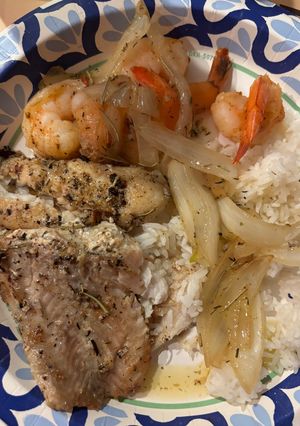 Hình của món Tôm🦐catfish🐟 nướng.