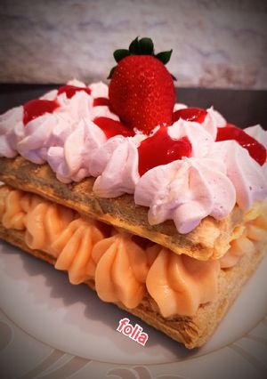 Φωτογραφία της συνταγής Mille feuille φράουλα 🍓