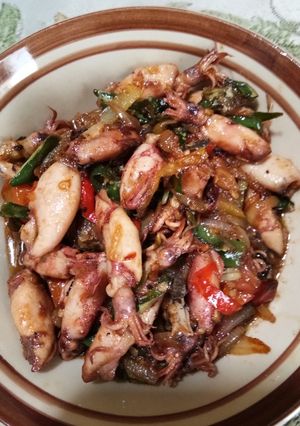 Foto resep Cumi tumis asin mantap