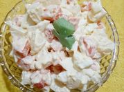 Una foto de ensalada de papa con mostaza