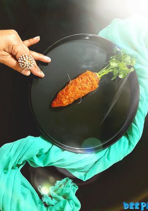 A picture of Gajar halwa Carrot halwa.