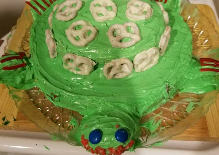 Recipe of Speedy Turtle shape cake