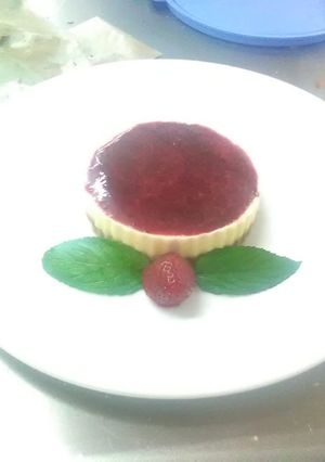Una foto de Mousse de durazno