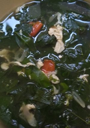 Foto resep Sayur bening katuk dengan telur kocok
