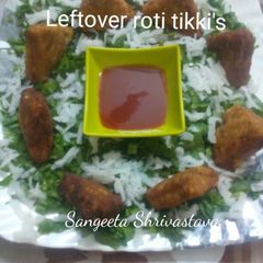 A picture of Left over Roti tikki's.