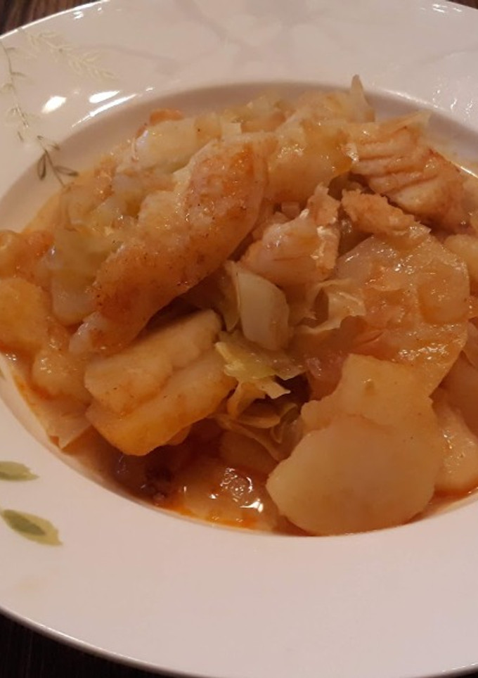 Una foto de Col con bacalao