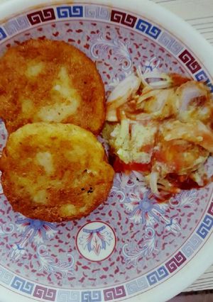 A picture of Aloo Tikki.