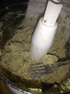 A picture of Cilantro cheese stuffed chicken nuggets.