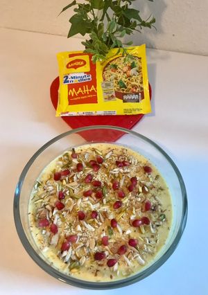 A picture of Maggi Noodle custard.