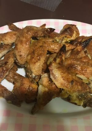 Una foto de Alitas de pollo al curry