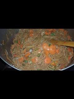 A picture of Fried Spaghetti🍝.